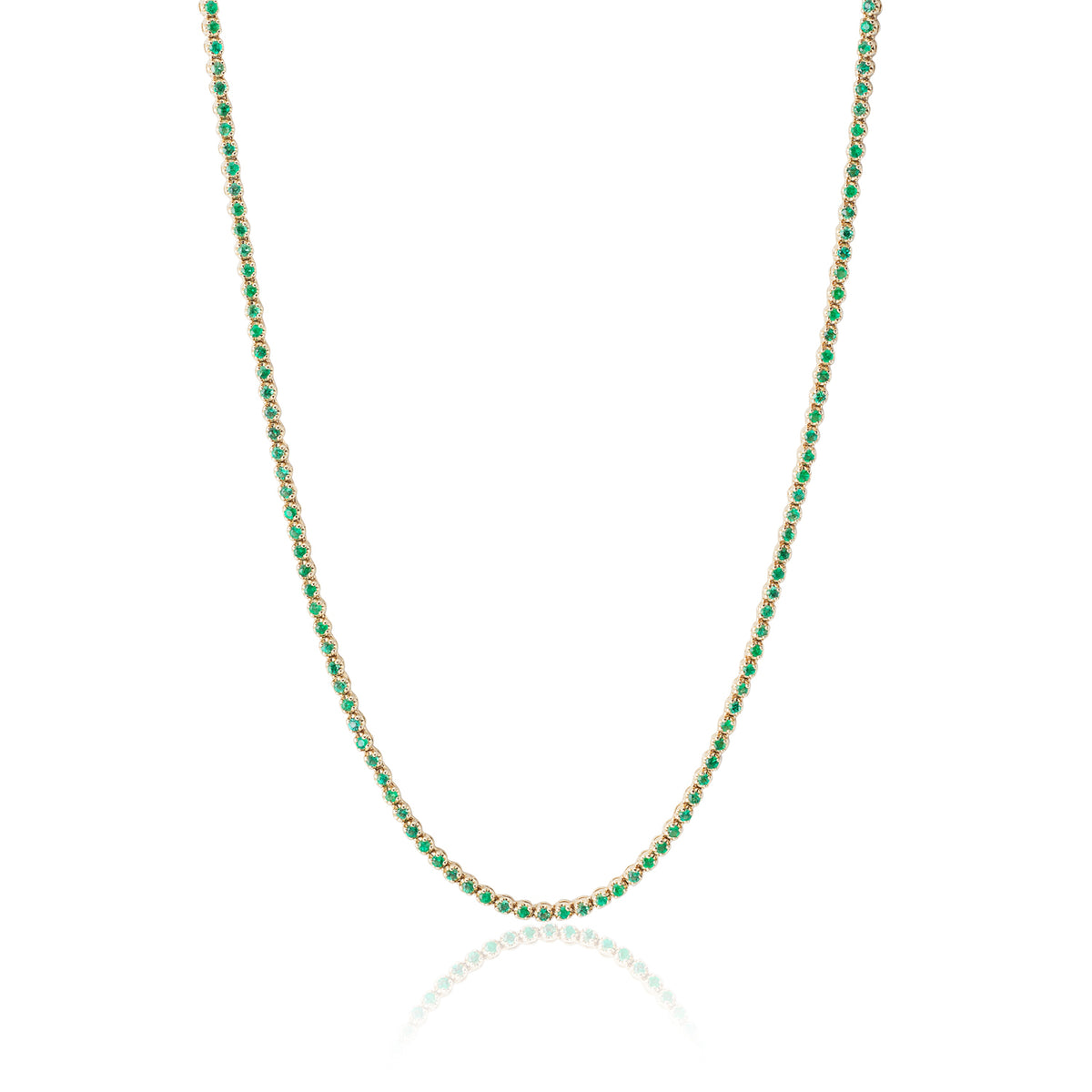Emerald Necklace — Yellow Gold — LTJ-NEC-009