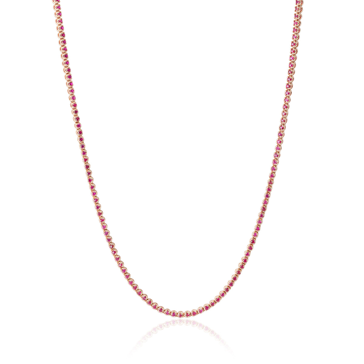 Ruby Necklace — Rose Gold — LTJ-NEC-010