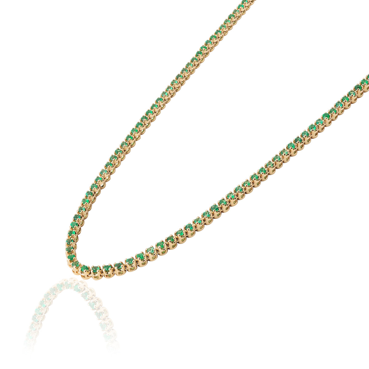 Emerald Necklace — Yellow Gold — LTJ-NEC-009