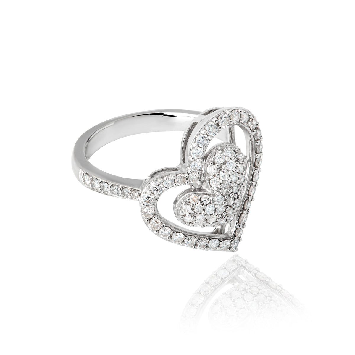 Heart Diamond Ring