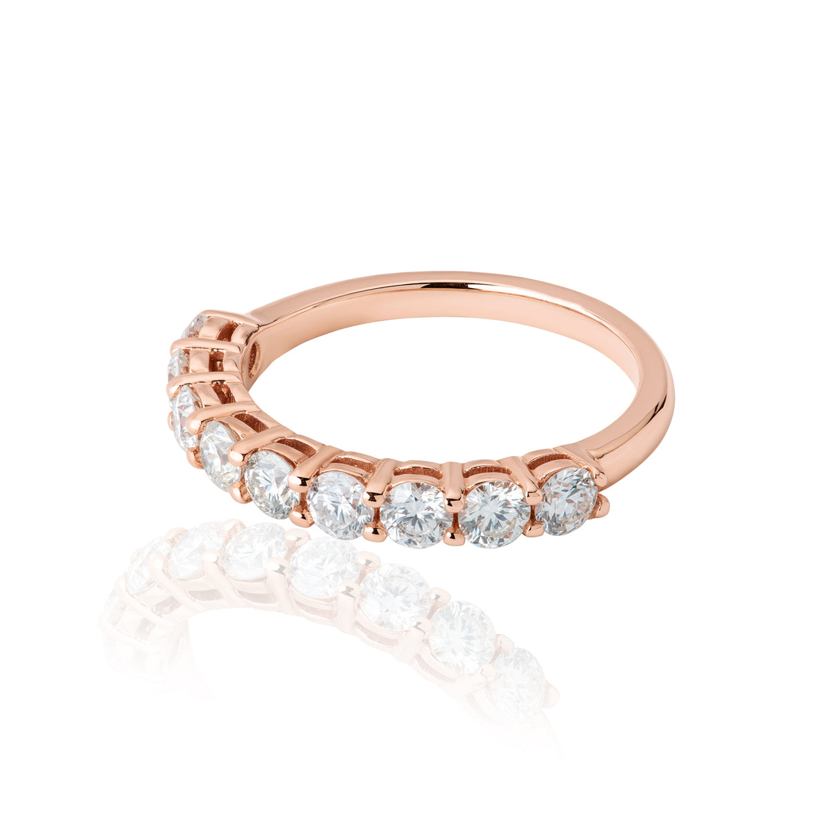 Half Eternity Diamond Band