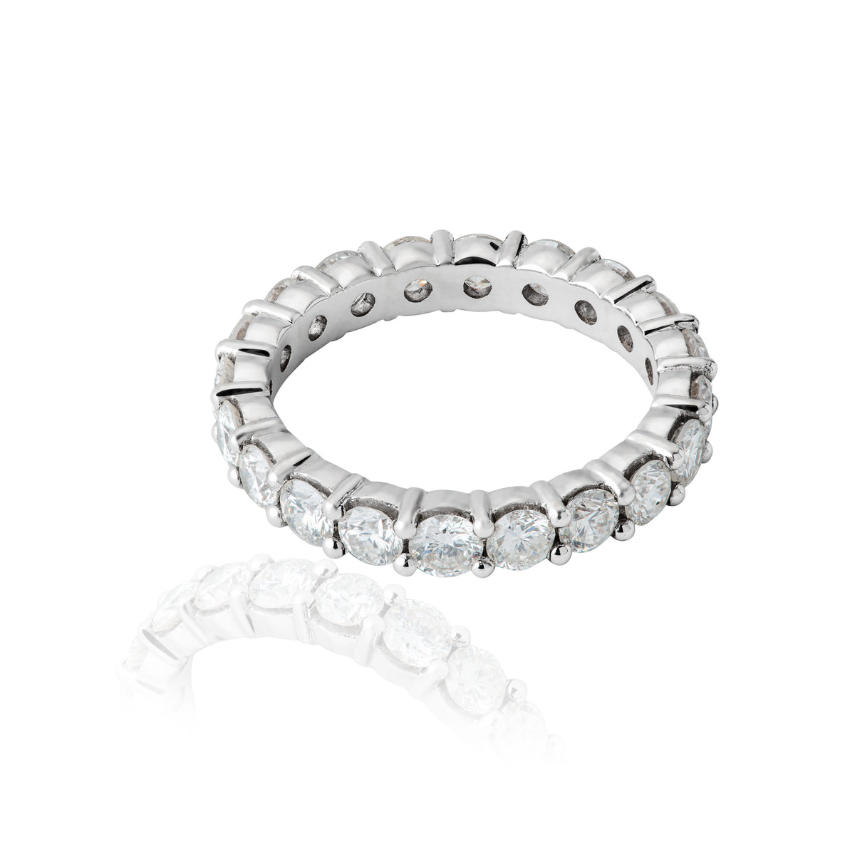 Diamond Eternity Band — White Gold