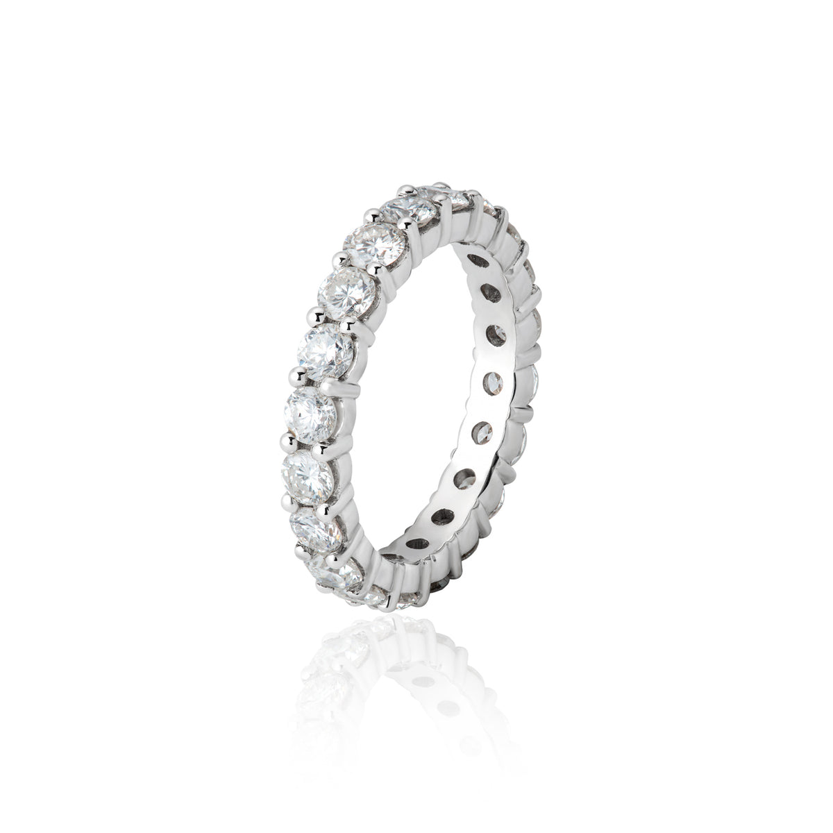 Diamond Eternity Band — White Gold