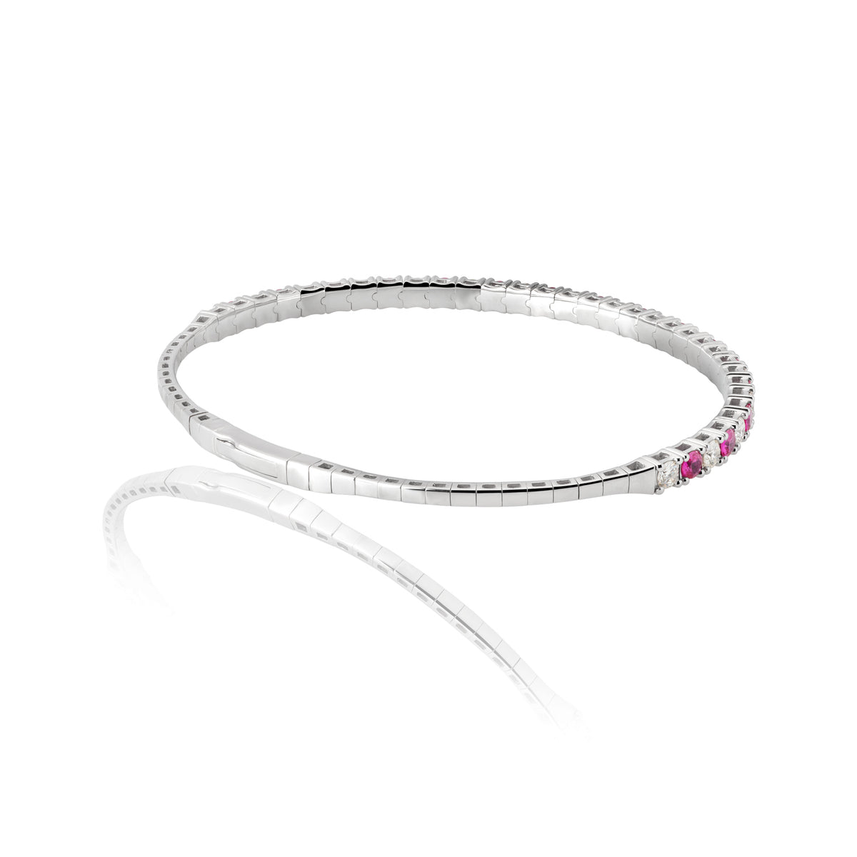Bracelet — Rose Gold / Pink Gemstones — SB854-BRA13