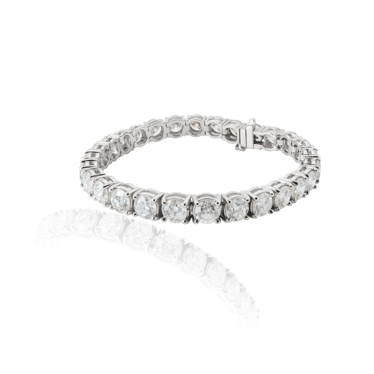 Tennis Bracelet — White Gold — 13432SSZPV