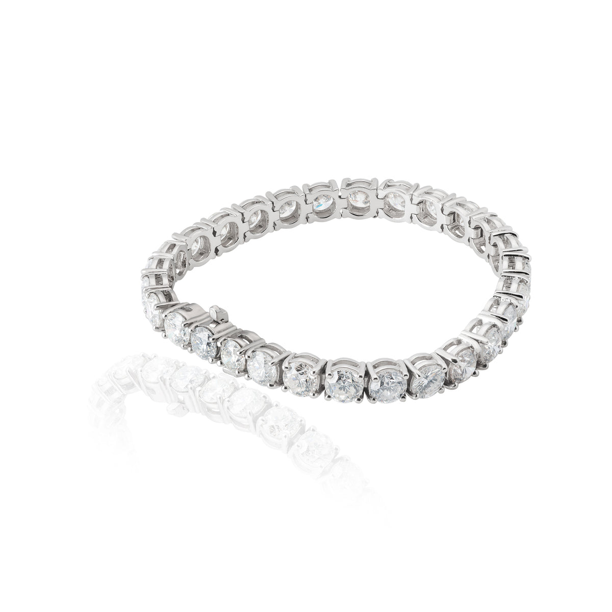 Tennis Bracelet — White Gold — 13432SSZPV