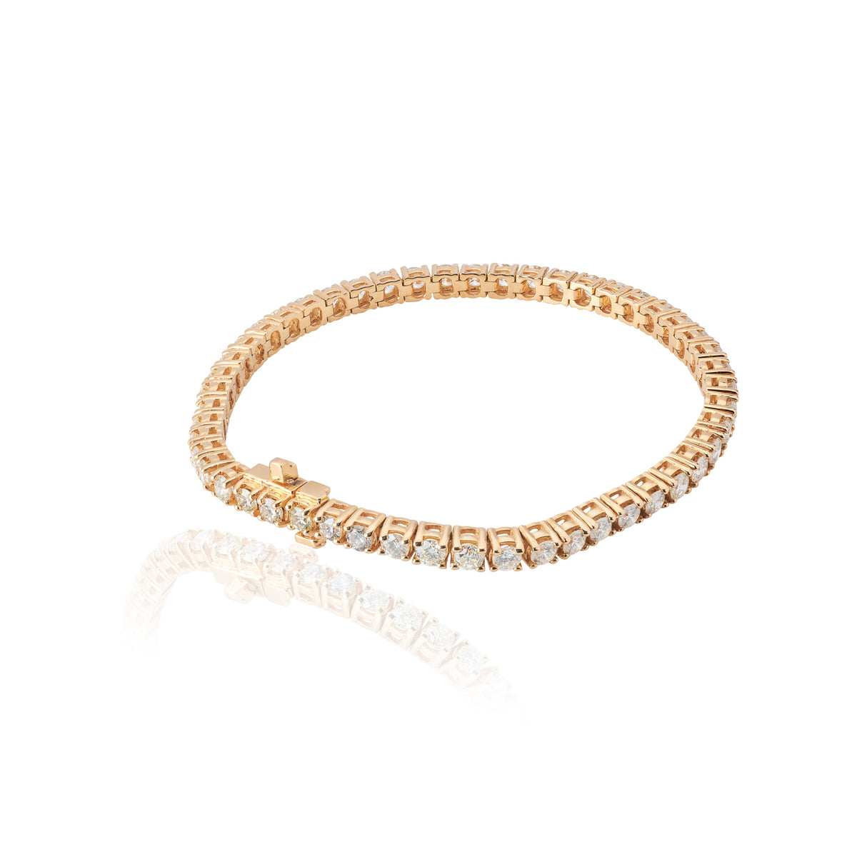 Tennis Bracelet — Yellow Gold — 13410SSSR