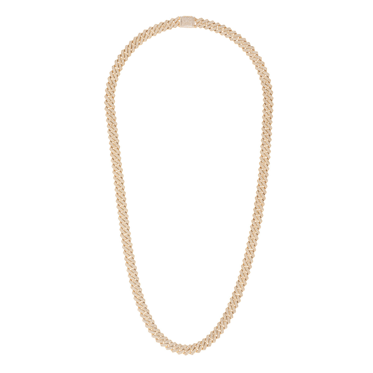 Yellow Gold Woven Diamond Necklace- 130777DPD-464113SJ-17540